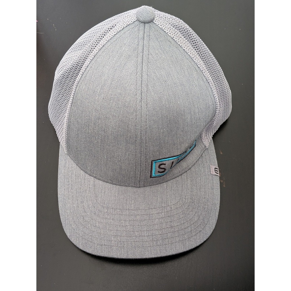 Travis Mathew Golf Hat Snapback Gray Trucker Silac Insurance Cap